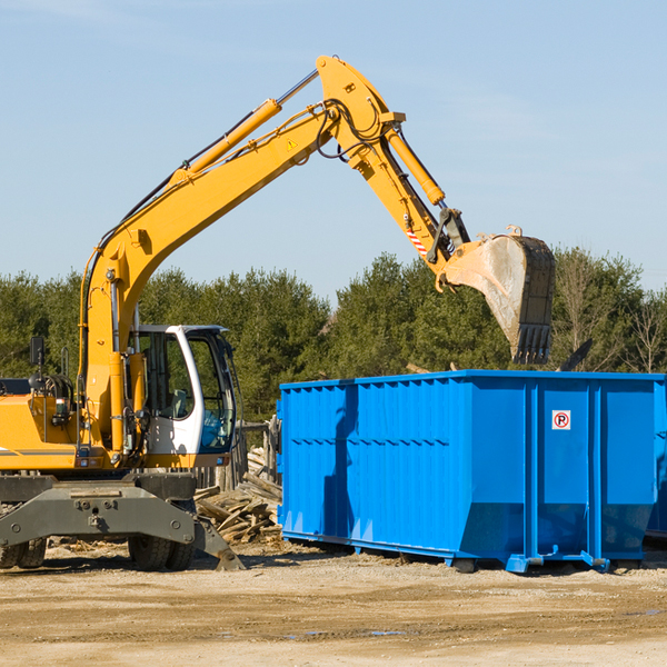 what happens if the residential dumpster is damaged or stolen during rental in Rose Lake